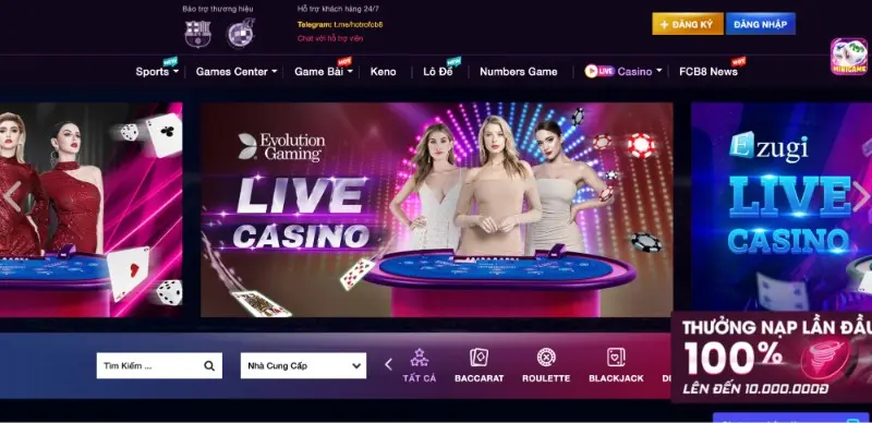 FCB8 - Trang cá cược Casino thưởng cao